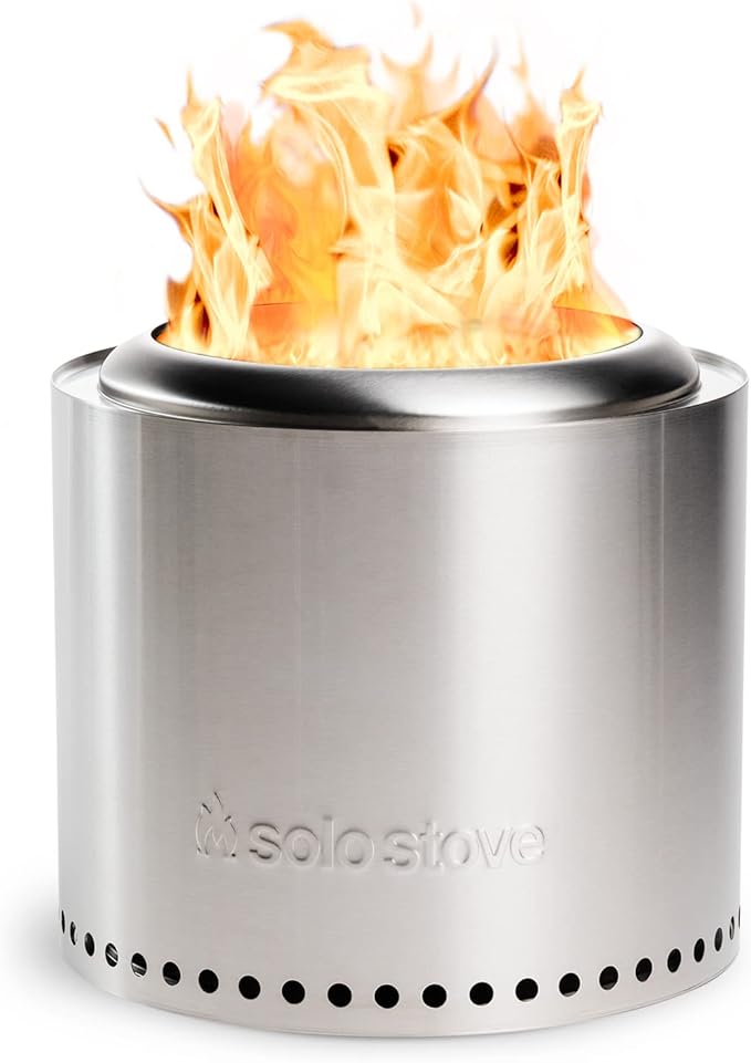 Solo Stove Ranger 2.0, 15 Inch Smokeless Fire Pit – Portable Stainless Steel Outdoor Fireplace with Carry Case - Lightweight Fireplace, Removable Ash Pan, Ideal for 2-4 People, 15lbs-VerdiqueGarden