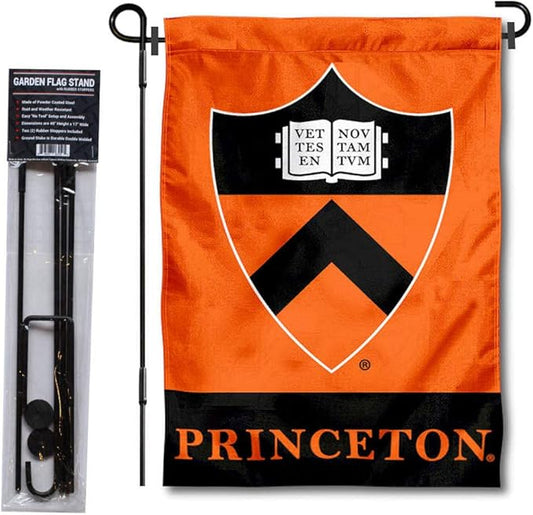 College Flags & Banners Co. Princeton Tigers Garden Flag with Stand Holder-VerdiqueGarden