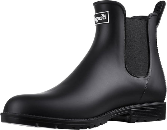 Asgard Women's Ankle Rain Boots Waterproof Chelsea Boots-VerdiqueGarden