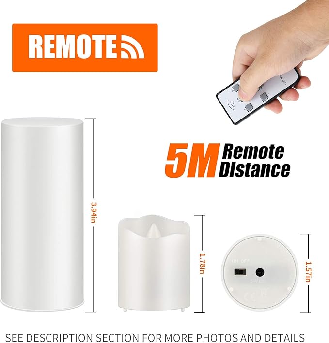 Rechargeable Tea Lights LED Flameless Christmas Candles, Set of 6 Electric Votive Tealights Flickering Candle with Remote Timer and Charging Holder for Home Centerpiece Party Holiday Decorations-VerdiqueGarden