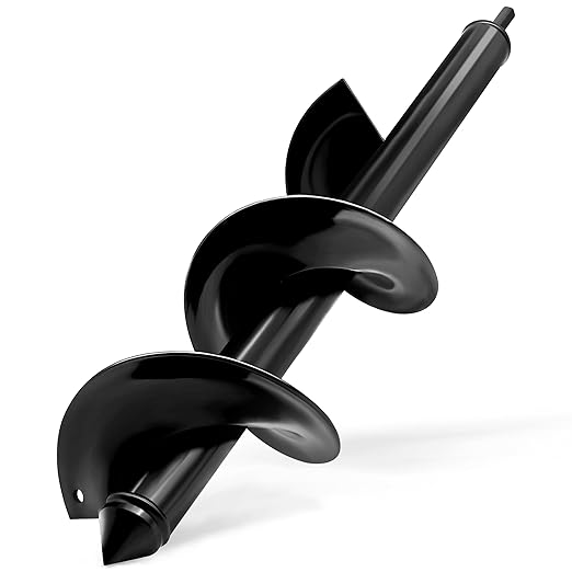 4 x 16 Inch Auger Drill Bit for Planting–Garden Spiral Hole Drill Planter for Bulbs, Bedding Plants & Umbrella Holes|3/8" Hex Drive|The Ultimate Bulb Planter Tool for Cordless Drill-VerdiqueGarden