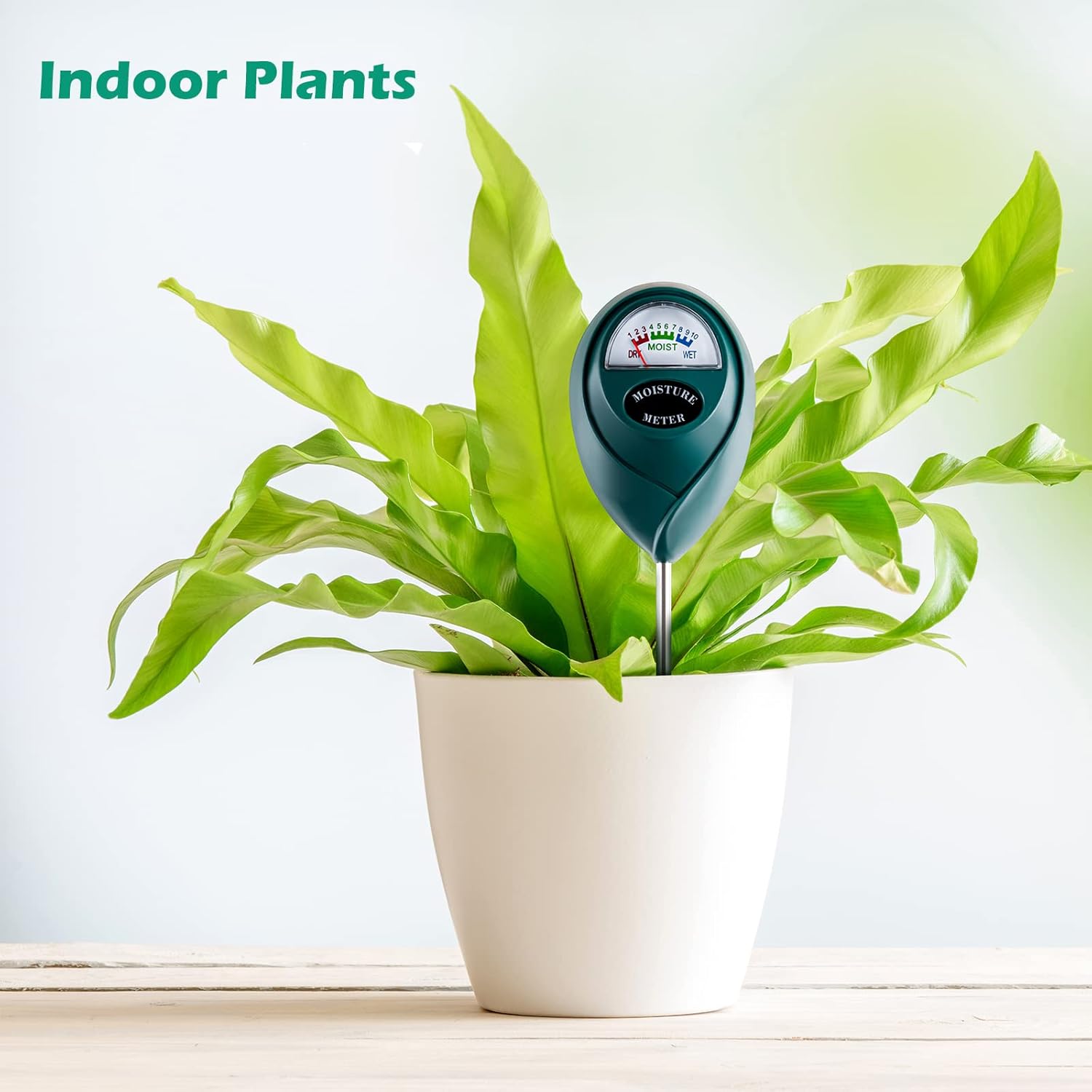 Tennedriv Green 2 Pack Soil Moisture Meter for House Plants, Plant Water Meter,Plant Moisture Meter for House Plants and Outdoor Plants, No Batteries Required-VerdiqueGarden
