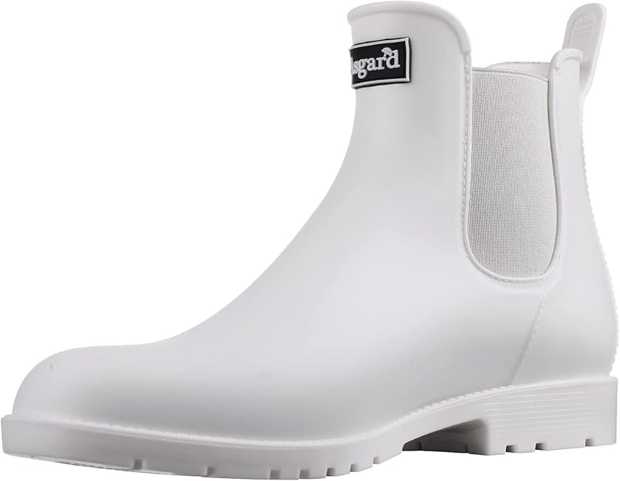 Asgard Women's Ankle Rain Boots Waterproof Chelsea Boots-VerdiqueGarden