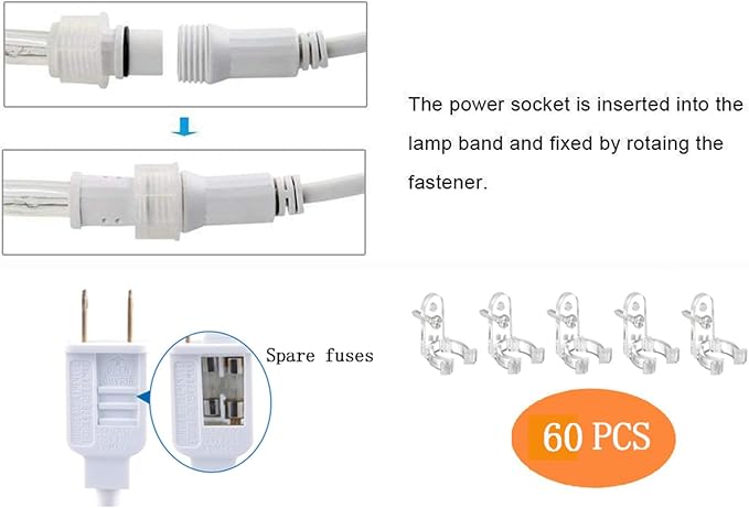 200ft LED Rope Lights Outdoor, 1440 LED Flexible Tube Lights with 8 Modes, Waterproof LED Rope Lighting for Outside, Garden, Patio, Bedroom, Party, Pool, Fences, Indoor Outdoor Decoration (Blue)-VerdiqueGarden