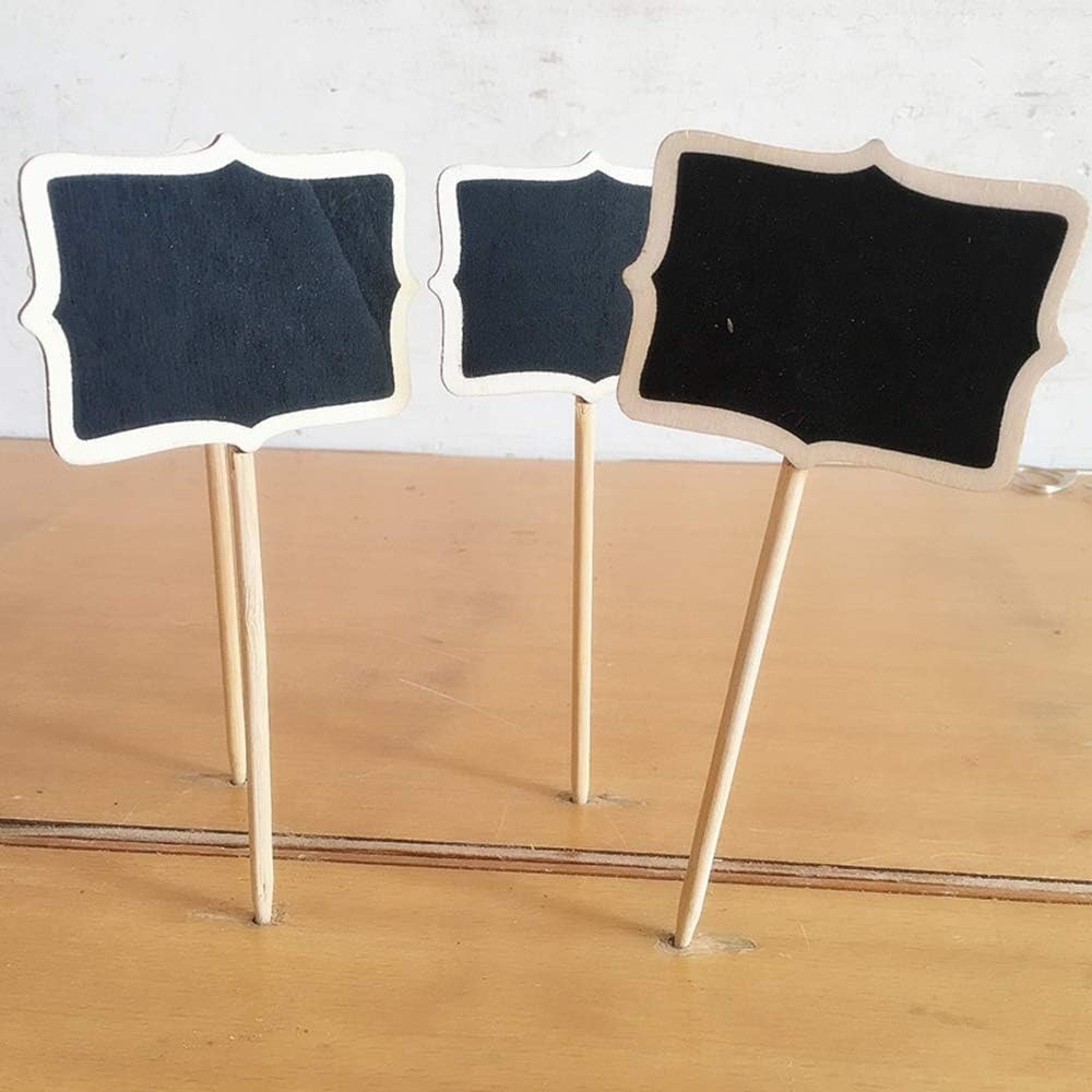 XIAN 10pcs Plant Labels, Garden Markers for Plants Outdoor, Waterproof, Reusable, Wooden, T-Shape-VerdiqueGarden