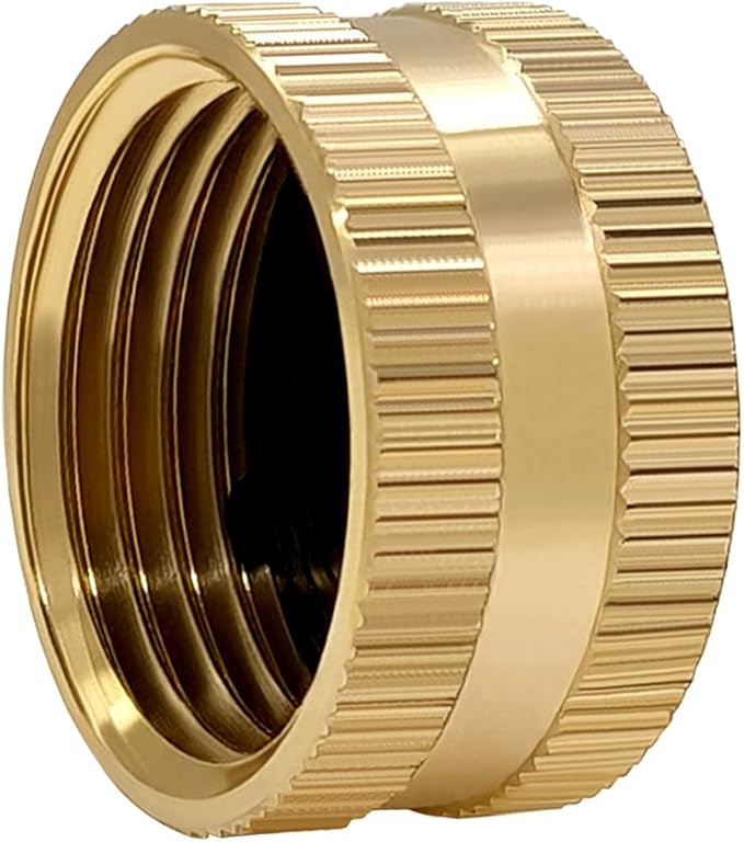 Hooshing 4PCS Brass Garden Hose End Caps 3/4" Female Garden Hose Caps with Washers-VerdiqueGarden