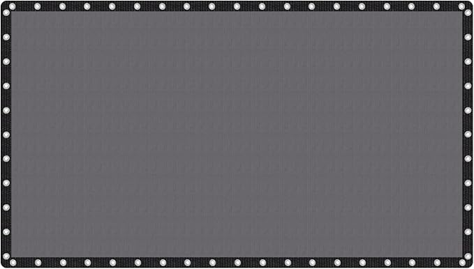 VICLLAX Shade Fabric Sun Shade Cloth Privacy Screen with Grommets for Patio Garden Pergola Cover Canopy 20x36 FT, Grey-VerdiqueGarden