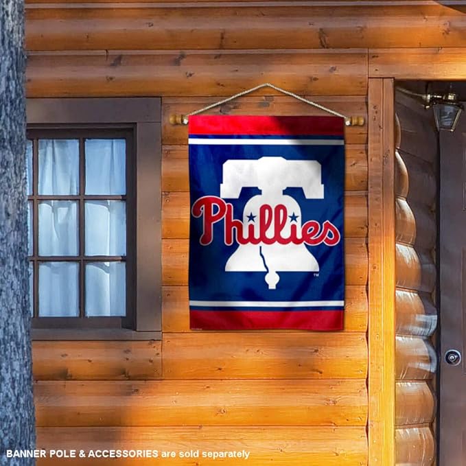 WinCraft Philadelphia New Bell Double Sided House Flag-VerdiqueGarden