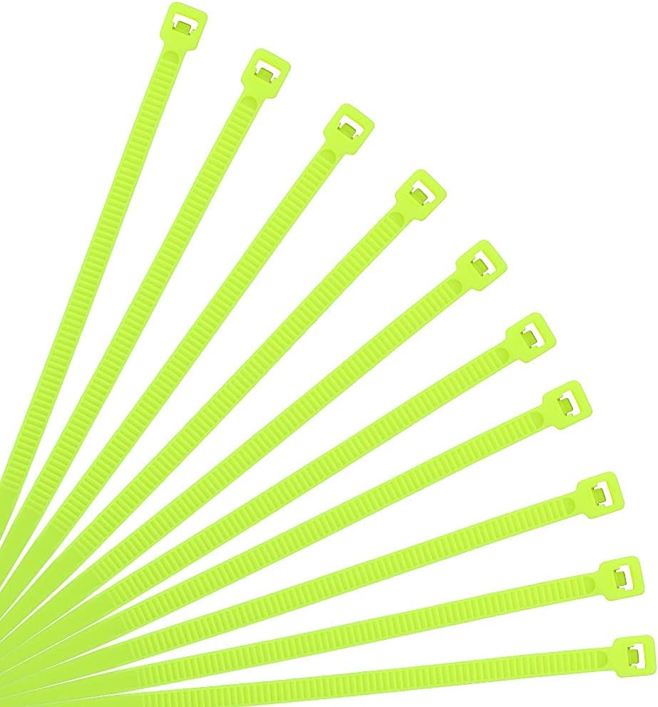 XINGO 10 Inch Cable Zip Ties (500 Pack), 40 Lbs Tensile Strength-Heavy Duty, Self-Locking Nylon Plastic Nylon Wire Ties for indoor and outdoor (Apple Green)-VerdiqueGarden