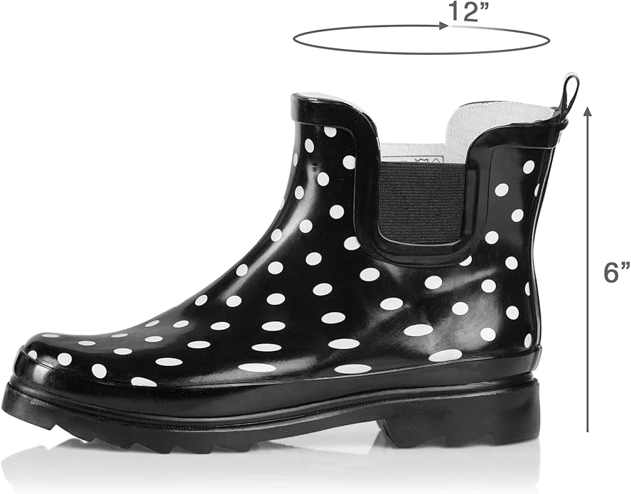 NORTY - Womens Ankle Rain Boots - Ladies Waterproof Winter Spring Garden Boot runs ½ size large-VerdiqueGarden