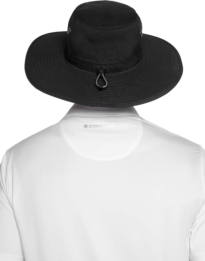 Men's Shapeable Wide Brim Hat - UPF 50 Sun Protection - Maximum Coverage on Your Next Adventure - Sun Fearless Leo Hat-VerdiqueGarden