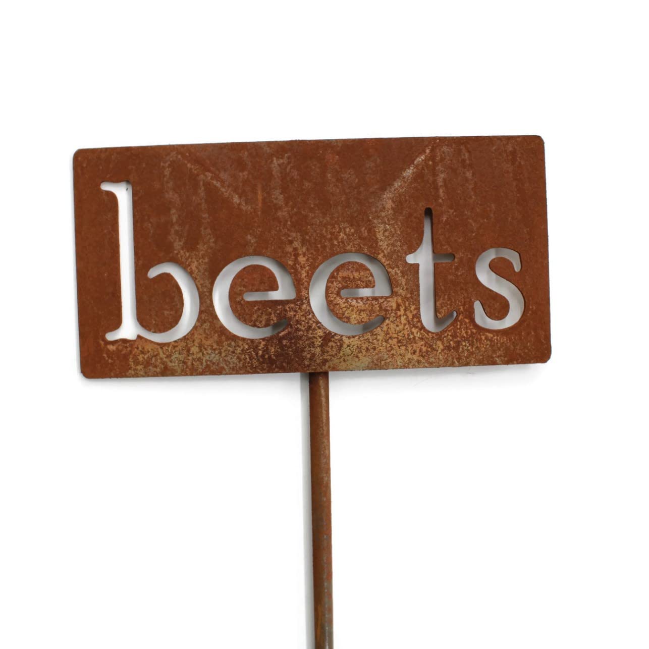 Classic Metal Garden Markers 19 Inches Tall (beets, Naturally Rusted)-VerdiqueGarden