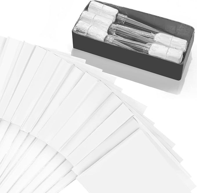 Zozen Marking Flags, White Color | 1000 Pcs/15x4x5 Inch, Yard Flags for Lawn & Irrigation & Landscape & Sprinkler & Survey & Dog Training.-VerdiqueGarden