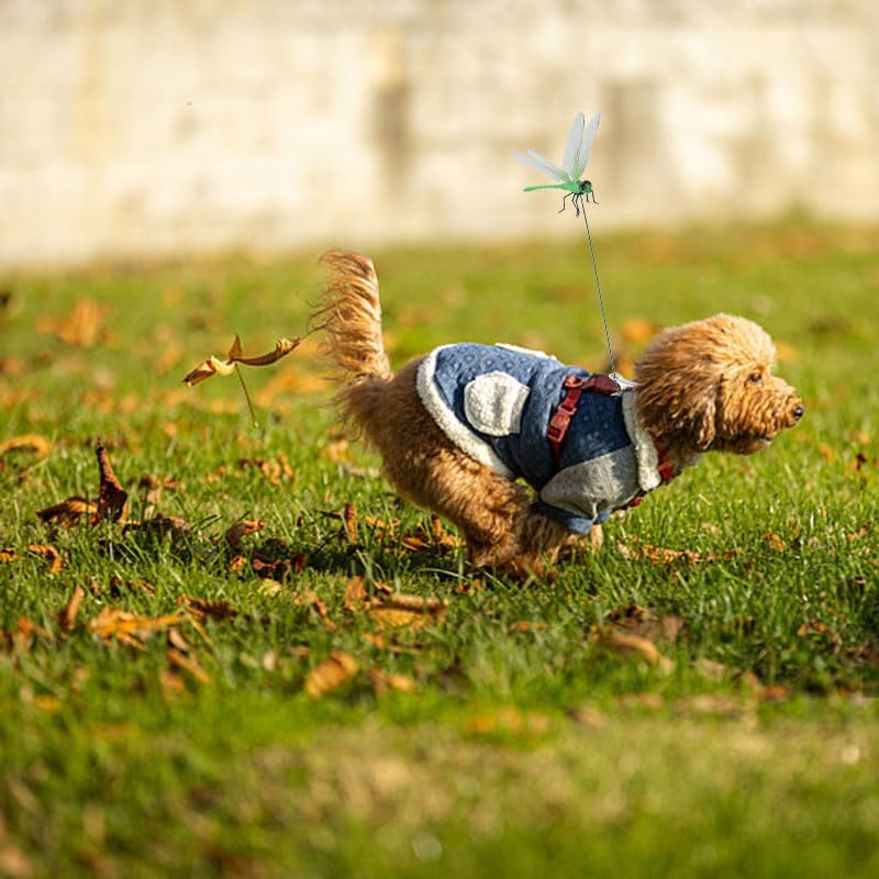 Spiritlele 16 PCS Fake Dragonfly Clip Colorful Hat Clip 3D Dragonfly Garden Decor for Patio Outdoor Indoor-VerdiqueGarden