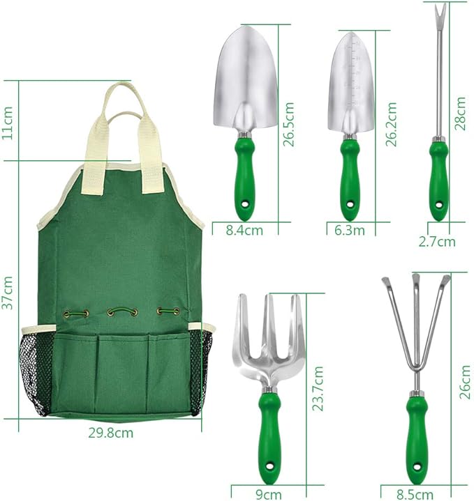 11-Piece Gardening Tool Set, Garden Tool Kit with Tote Bag, Adjustable Apron, and Gardening Accessories, Perfect Gardening Gifts for Women and Men-VerdiqueGarden