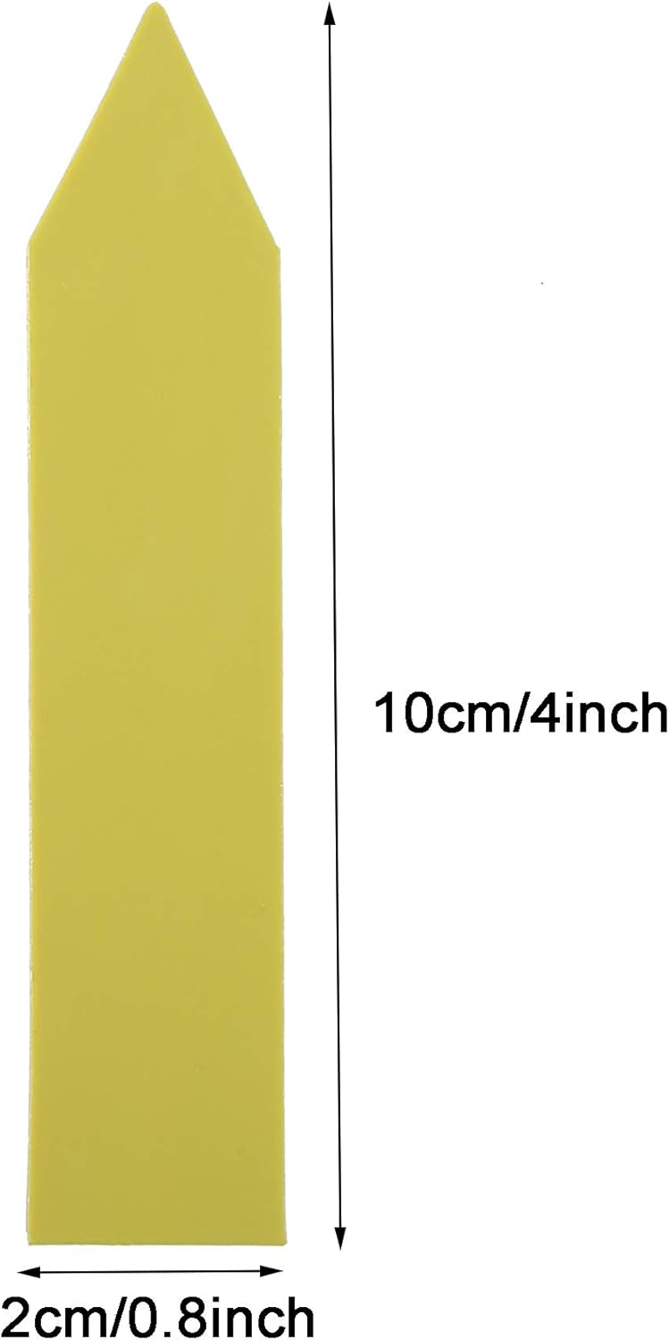 1000 Pcs 4 Inch Garden Plant Labels, Plastic Nursery Tags Waterproof Pot Seed Markers, Yellow-VerdiqueGarden