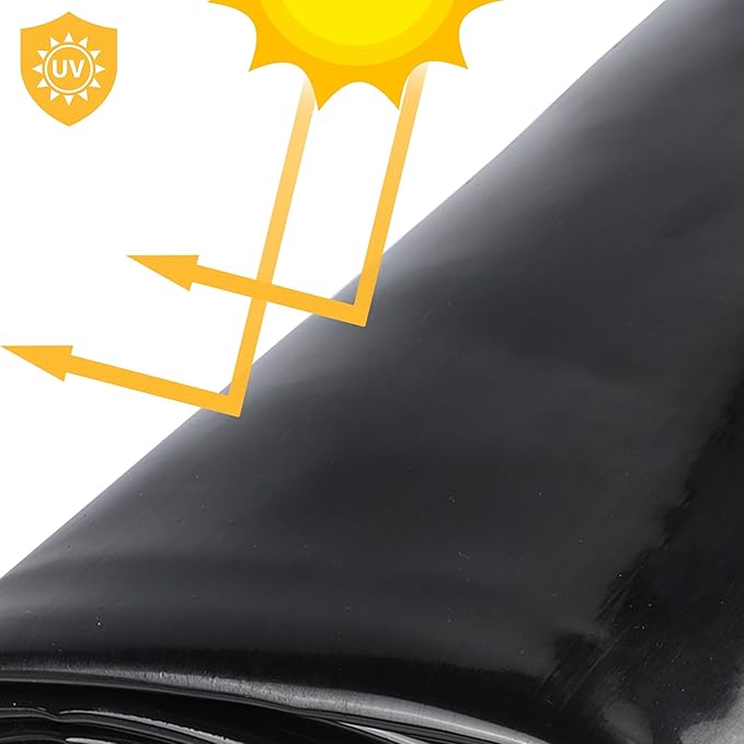 10 x 15 FT Pond Liner, 20 Mil Fish Pond HDPE Liner, Pond Liners for Outdoor Ponds, Koi Ponds, Garden Fountain, Waterfall-VerdiqueGarden