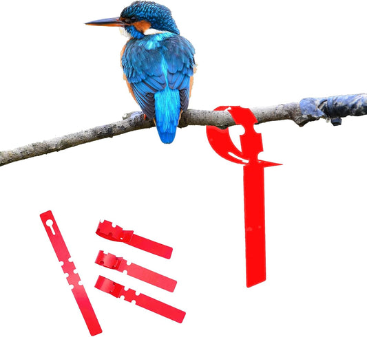 100Pcs Red Plant Tags Wrap Around Tree Tags Markers Ties Removable Adjustable Attach Garden Labels (8.27"x0.8")-VerdiqueGarden