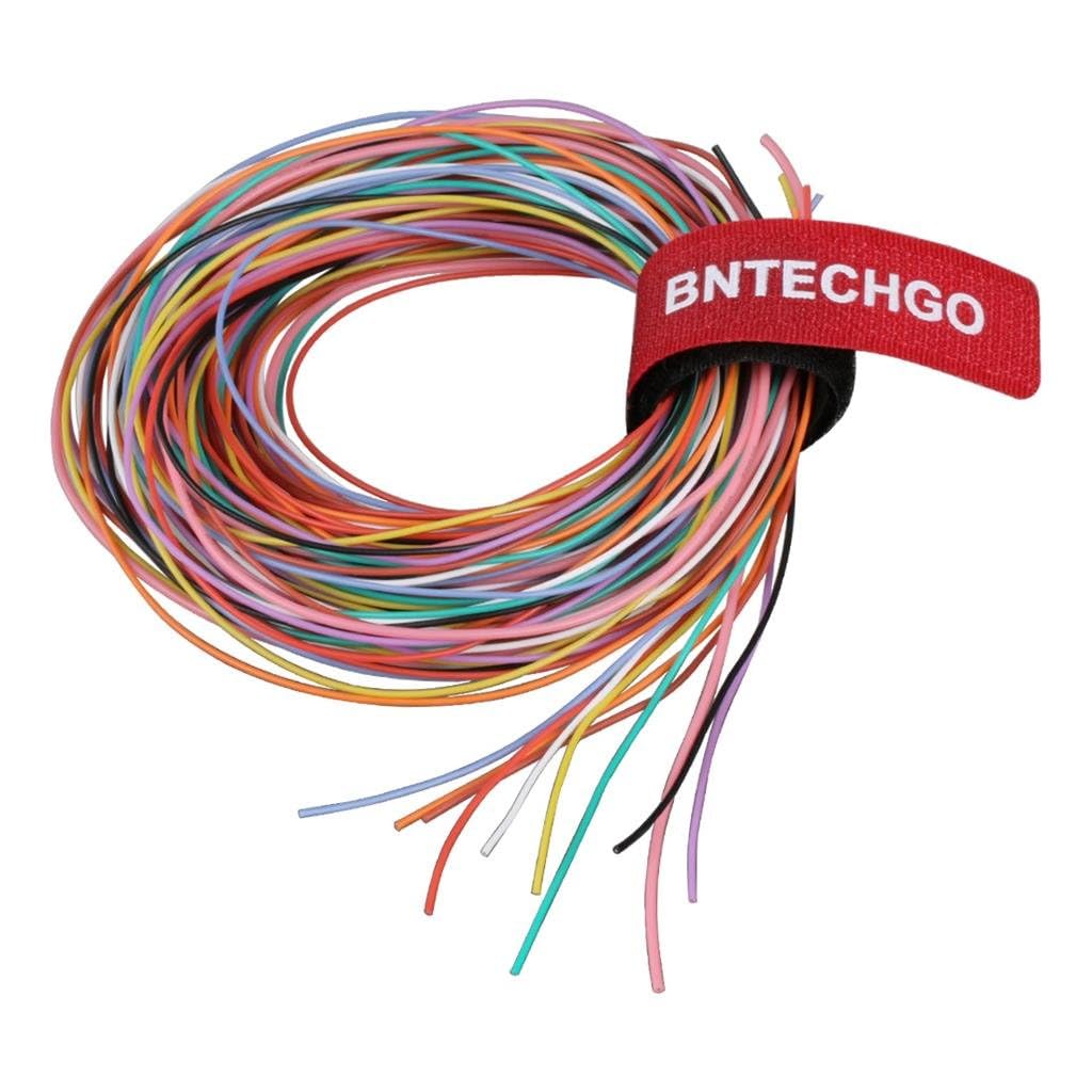 BNTECHGO 30 Gauge Silicone Wire Kit 10 Color Each 10 ft Flexible 30 AWG Stranded Tinned Copper Wire-VerdiqueGarden