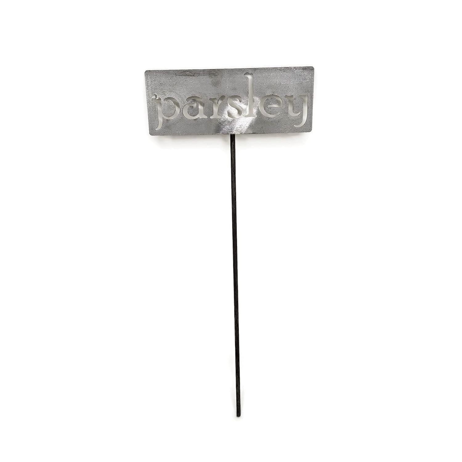 Classic Metal Garden Markers 19 Inches Tall (parsley, Raw, Unfinished Steel (will rust with time))-VerdiqueGarden