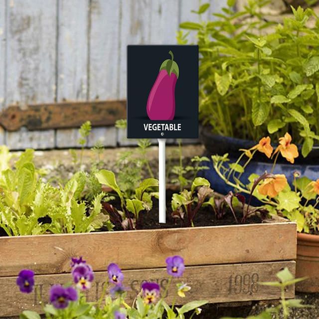 Eveokoki Aluminum Seed & Plant Labels - Plant Markes for Seedlings-Plant Tags for Pots - Garden Signs for Vegetable - Durable Markers for Plants Outdoor Waterproof - Garden Decor for Farmhouse-VerdiqueGarden