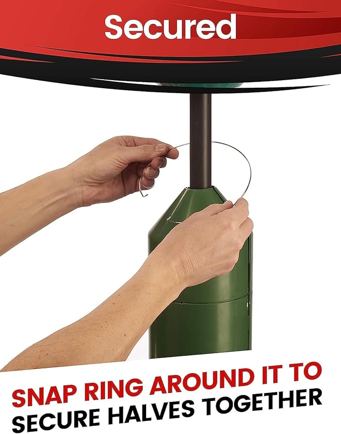 iPrimio 18" Squirrel Baffle - Easy Install Pole Wrap Around Baffle: Protect Hanging Bird Feeders, Squirrel Baffles for Feeders, No Tool Install, Durable Weather Resistant, for Bird Feeder Poles-VerdiqueGarden