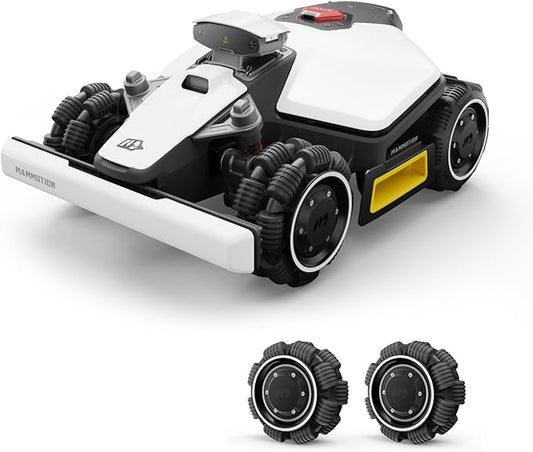 LUBA mini AWD 1500 Robot Lawn Mower with 4G for 0.37 Acre, All-Wheel-Drive for 80% Slope, No Perimeter Wire, UltraSense AI Vision+RTK Auto-Mapping, Cutting Height 0.8"-2.6"-VerdiqueGarden