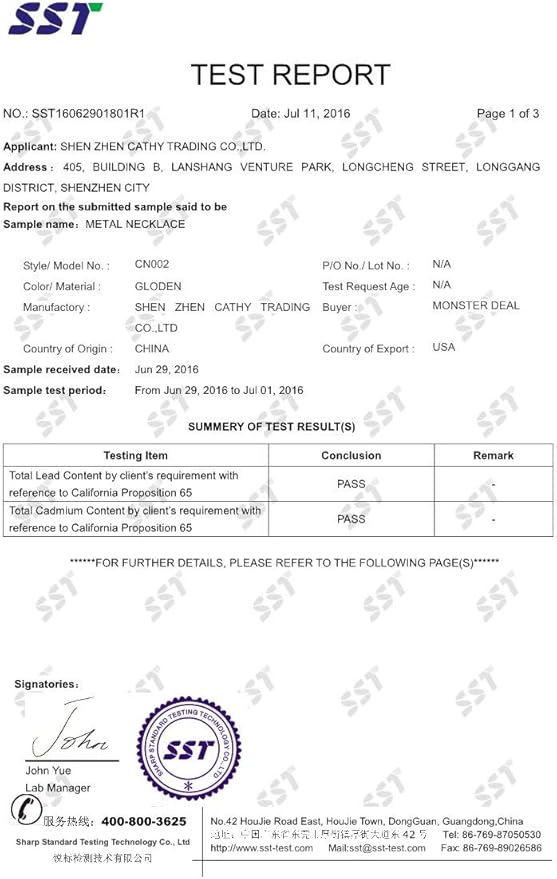 ALEXCRAFT Wholesale 6PCS 14K Gold Plated Brass Box Chain Necklace Bulk for Jewelry Making (18 inch)