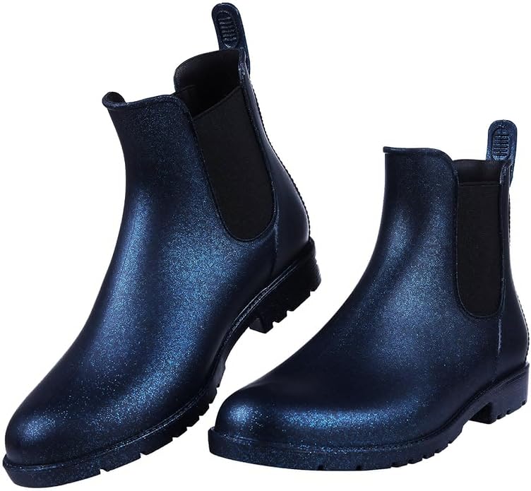 Asgard Women's Ankle Rain Boots Waterproof Chelsea Boots-VerdiqueGarden