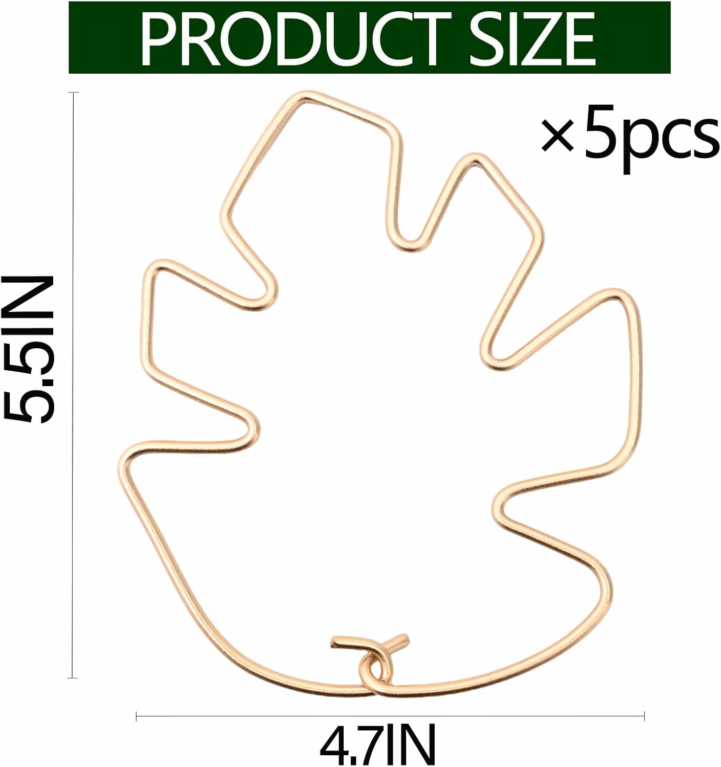 5.5 * 4.7IN Monstera Stem Support Stake with Clips - 5Pcs Durable Climbing Plant Support for Monstera, Fishbone Cactus, Easy Installation, for Plant Lovers-VerdiqueGarden