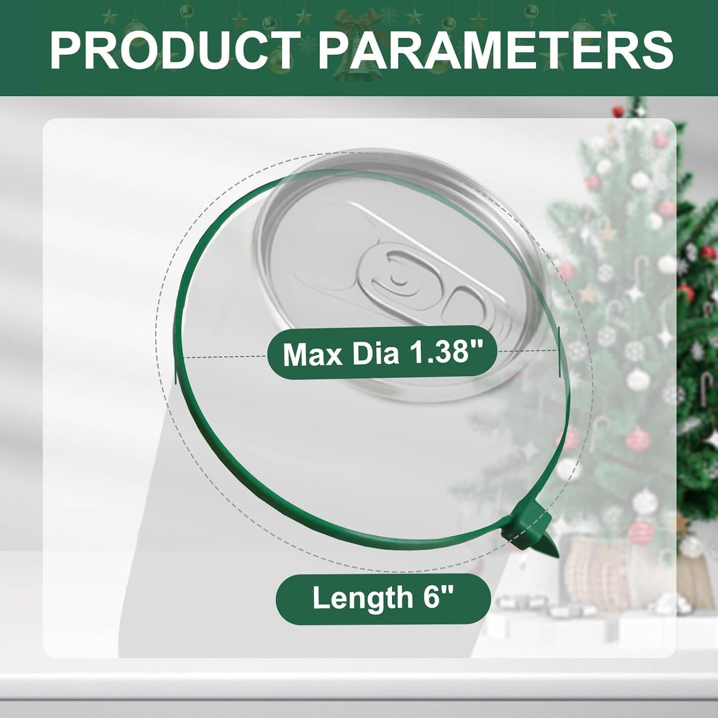 Green Zip Ties 6", 1000 Pack, Cable Ties UV Resistant, Wire Ties 25 lbs Tensile Strength for Garden, Plants, Holiday Lights, Yakobela-VerdiqueGarden