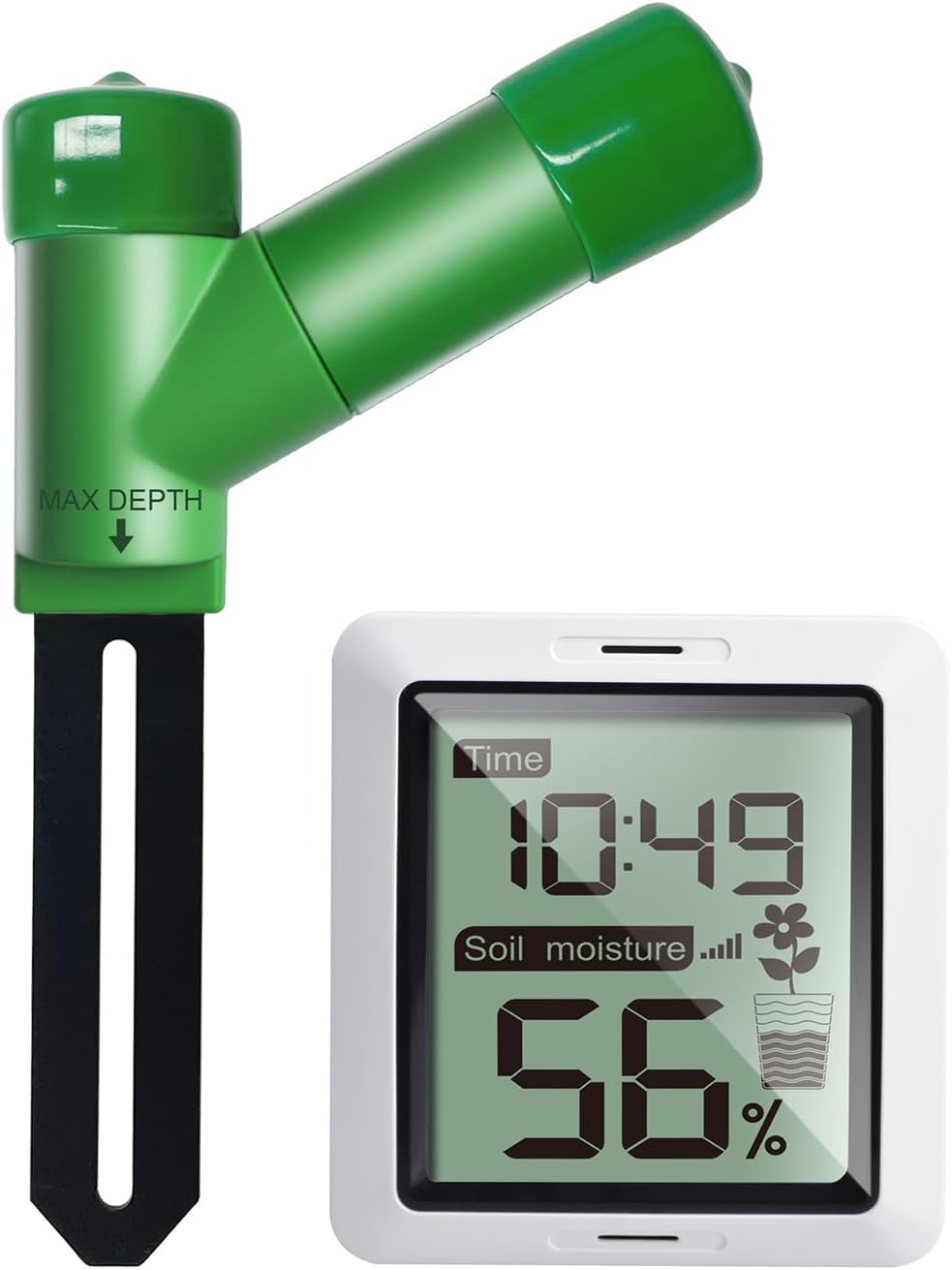 ECOWITT WH0291 Soil Moisture Tester Plant Soil Moisture Sensor Meter with Digital LCD Display-VerdiqueGarden