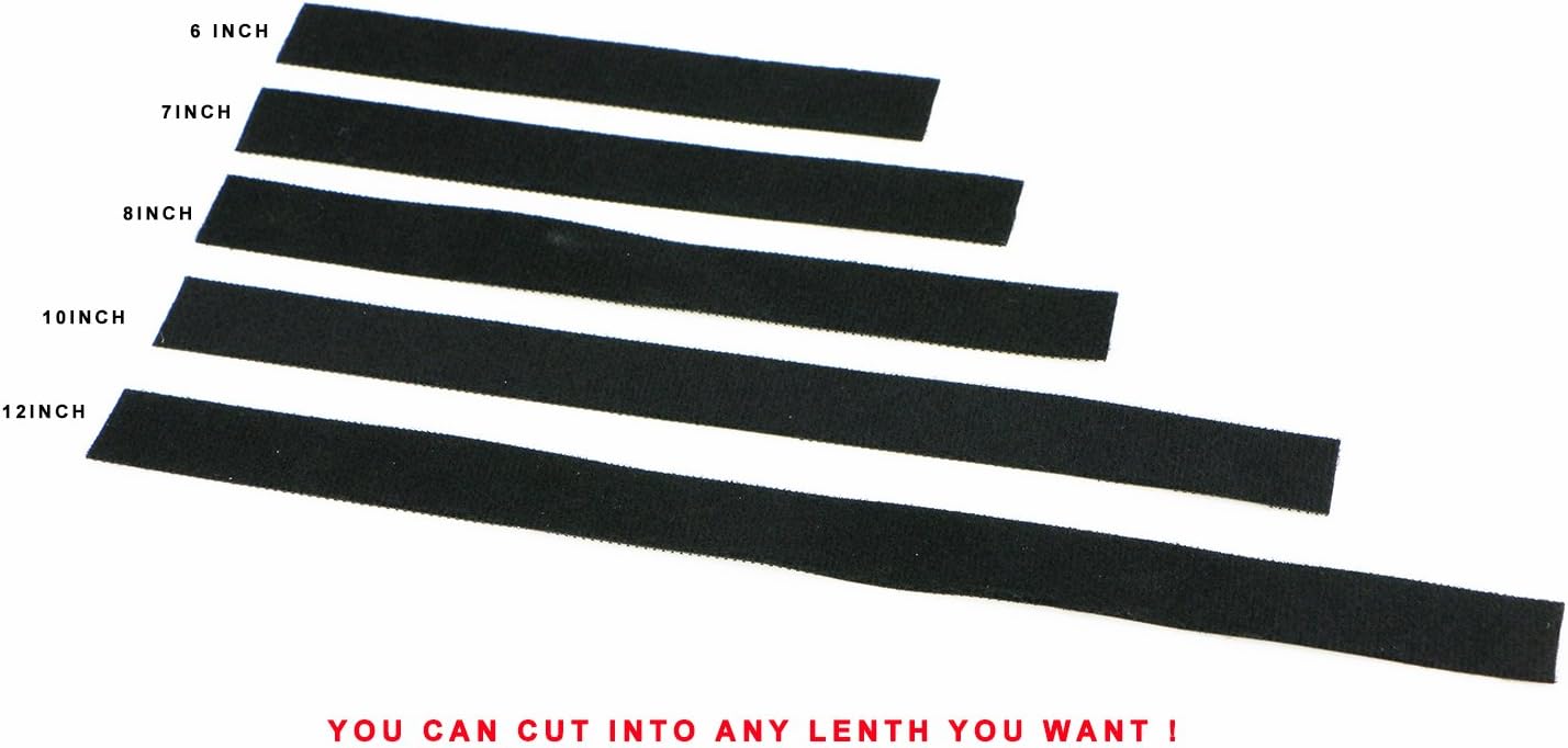 Pasow fastening tape Cable Tie Double Side Nylon Power Wire Management 3/4Inch 1 Roll Hook (5 Yards, Style 2)-VerdiqueGarden