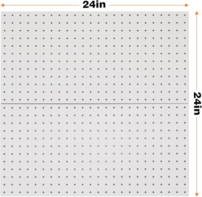 Ultrawall 2 Pcs Metal Pegboard Wall Panels, Peg Boards for Garage Tool Storage-VerdiqueGarden