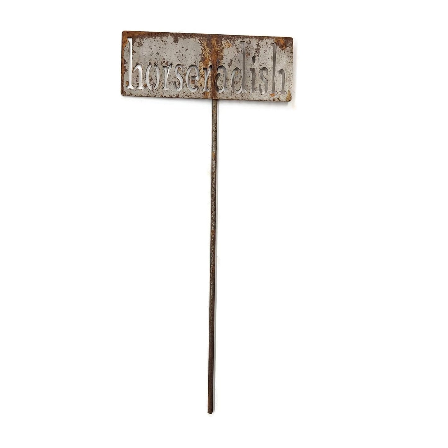 Classic Metal Garden Markers 19 Inches Tall (horseradish, Naturally Rusted)-VerdiqueGarden