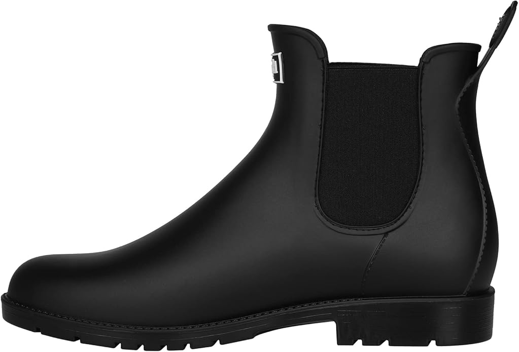 Asgard Women's Ankle Rain Boots Waterproof Chelsea Boots-VerdiqueGarden