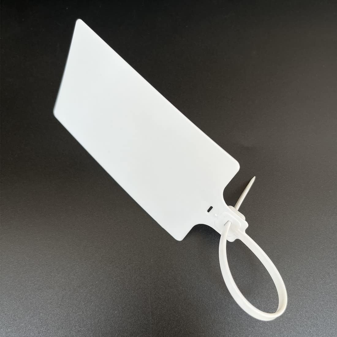 Blank Waterproof Plastic Tags for Labeling Marker Ties Large Tag Fastener Zip Tie Label Security Seal Tags 2.28"×3.94" 200pcs,White-VerdiqueGarden