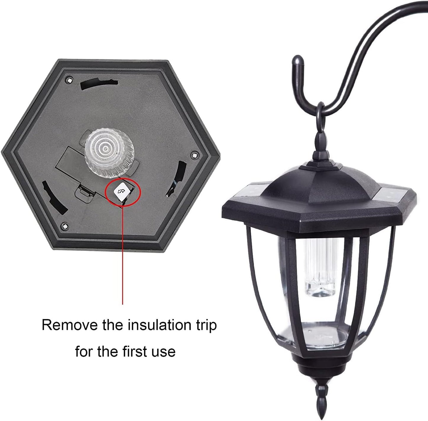 MAGGIFT 34 Inch Hanging Solar Lights, Decorative Garden Lanterns with 2 Shepherd Hooks, Solar Powered Coach Lights, Warm White LED Outdoor Lighting for Landscape, Yard, Pathway and Patio, 2 Pack-VerdiqueGarden