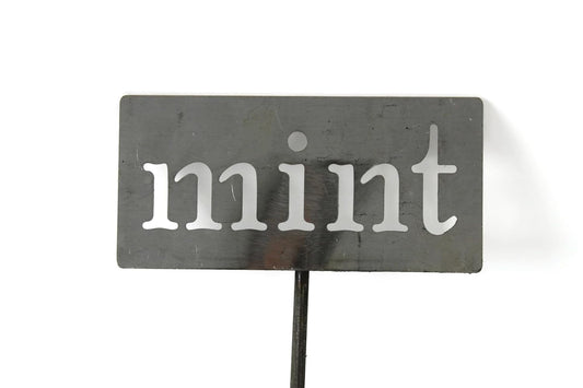 Classic Metal Garden Markers 19 Inches Tall (mint, Raw, Unfinished Steel (will rust with time))-VerdiqueGarden