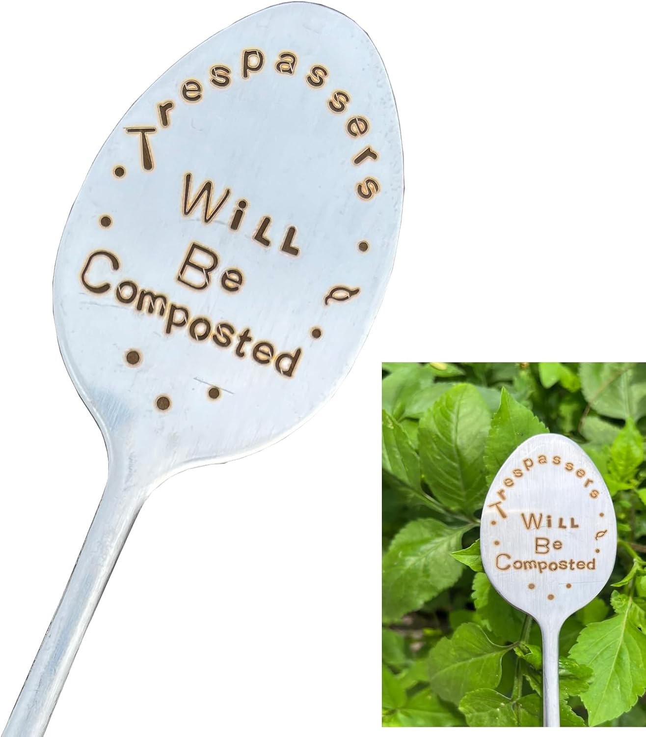 Garden Plant Marker Friendship Gift for Women Gardeners, Plant Stake Label Sign Tag Gardening Gifts for Woman Plant Lovers, Metal Garden Decoration (Will Be Composted)-VerdiqueGarden