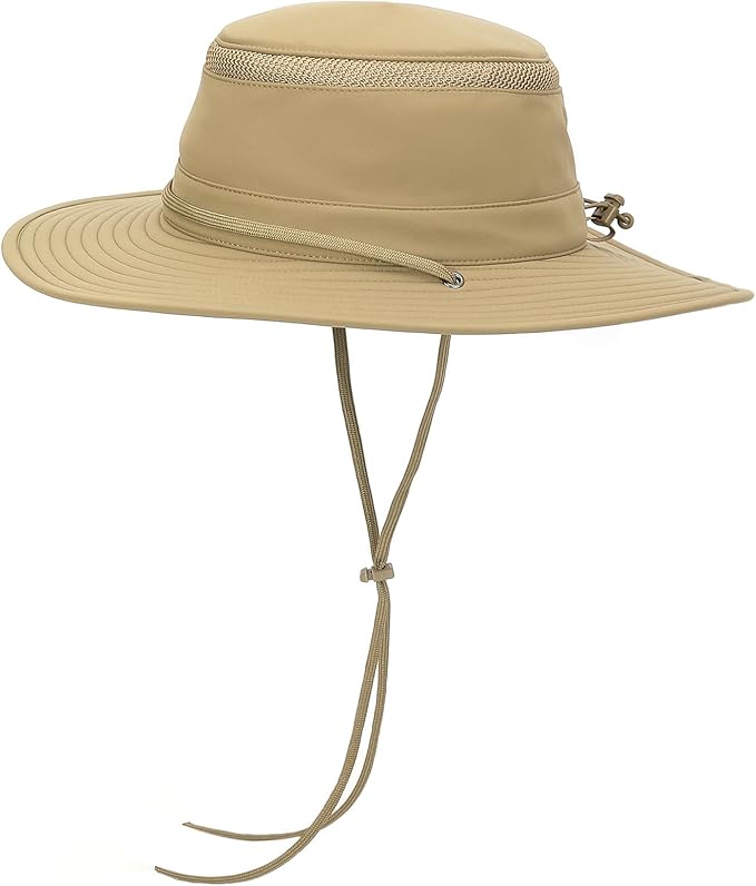 Cimarron Wide Brim Safari Sun Hat for Women & Men – UPF 50+ Outdoor Fishing Hat | Hiking, Running Travel Sun Protection Hat-VerdiqueGarden