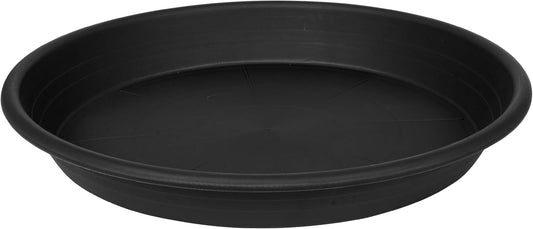 1 Pack of 26 inch Plant Saucer, Large Plant Tray, Heavy Sturdy Plant Drainage Tray for Indoors, Bird Bath Bowls, Sturdy Plastic Pot Tray for Planter (Black)-VerdiqueGarden