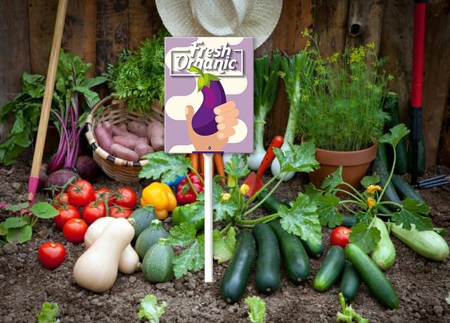 Eveokoki Aluminum Seed & Plant Labels - Plant Markes for Seedlings-Plant Tags for Pots - Garden Signs for Vegetable - Durable Markers for Plants Outdoor Waterproof - Garden Decor for Farmhouse-VerdiqueGarden