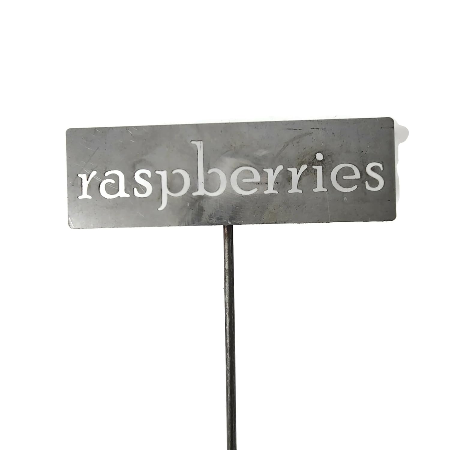 Classic Metal Garden Markers 19 Inches Tall (raspberries, Raw, Unfinished Steel (will rust with time))-VerdiqueGarden