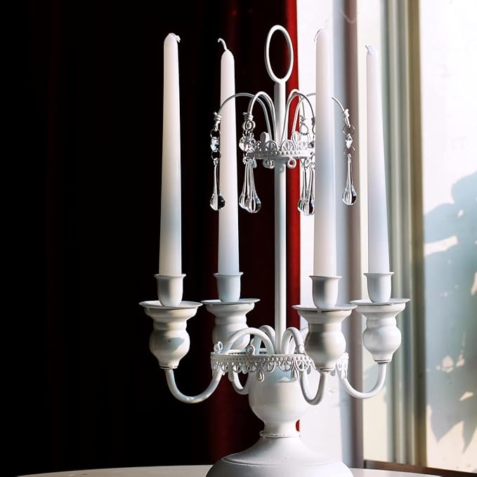 12pcs Raindrop Crystal Chandelier Prisms Parts, Hanging Crystals Beads for Chandeliers, Home Decoration-VerdiqueGarden