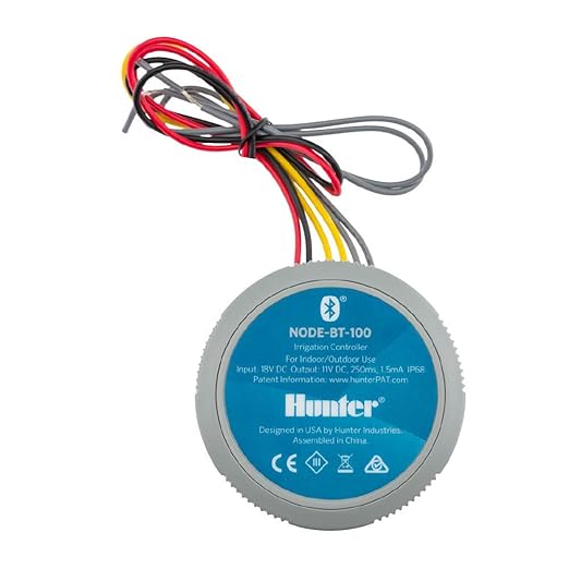 Hunter Company Node-BT Battery Operated 1-Station Bluetooth Irrigation Controller (DC Solenoid Not Included)-VerdiqueGarden