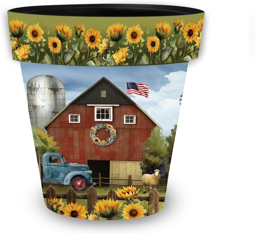 Briarwood Lane Sunflower Barn Small Planter-VerdiqueGarden