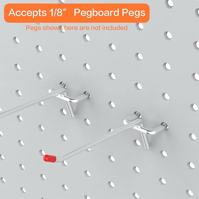 Ultrawall 2 Pcs Metal Pegboard Wall Panels, Peg Boards for Garage Tool Storage-VerdiqueGarden