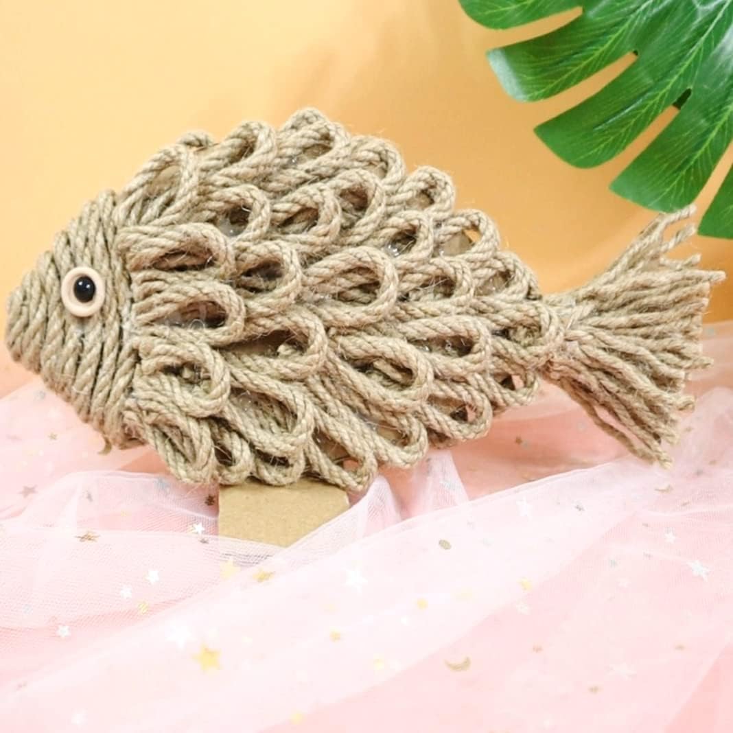 ARISKEY Natural Jute Twine 6mm,164ft Hemp Rope for Crafts Heavy Duty String for Gardening Purposes,Crafting and Packing Projects-VerdiqueGarden