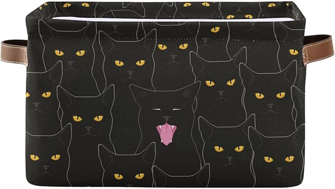 Cat Rectangular Storage Basket Organizer Bin Shelf Baskets For Clothes Gifts For Home Office Dorm-VerdiqueGarden